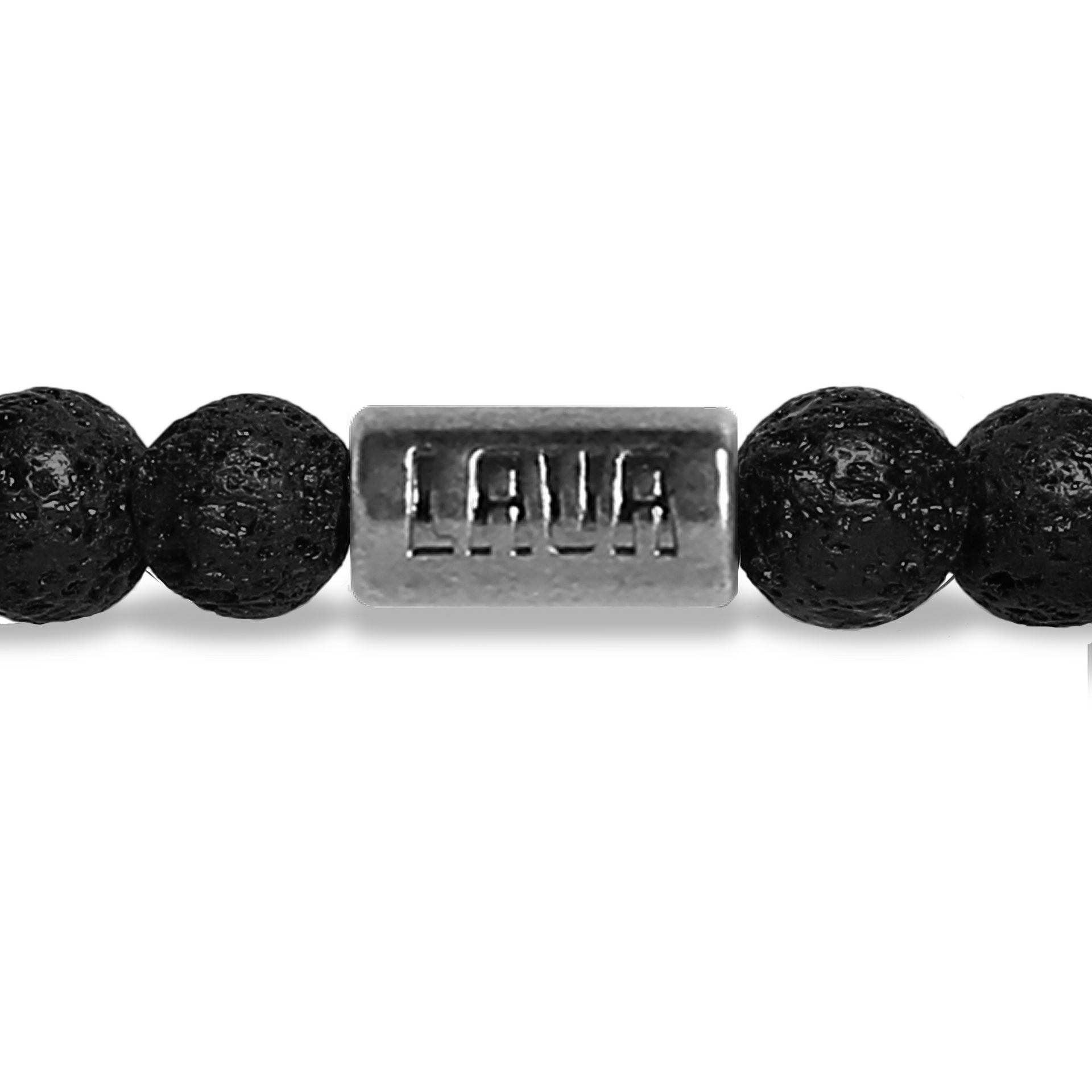 Black Lava Stretch Bracelet - BLV-EL6MP