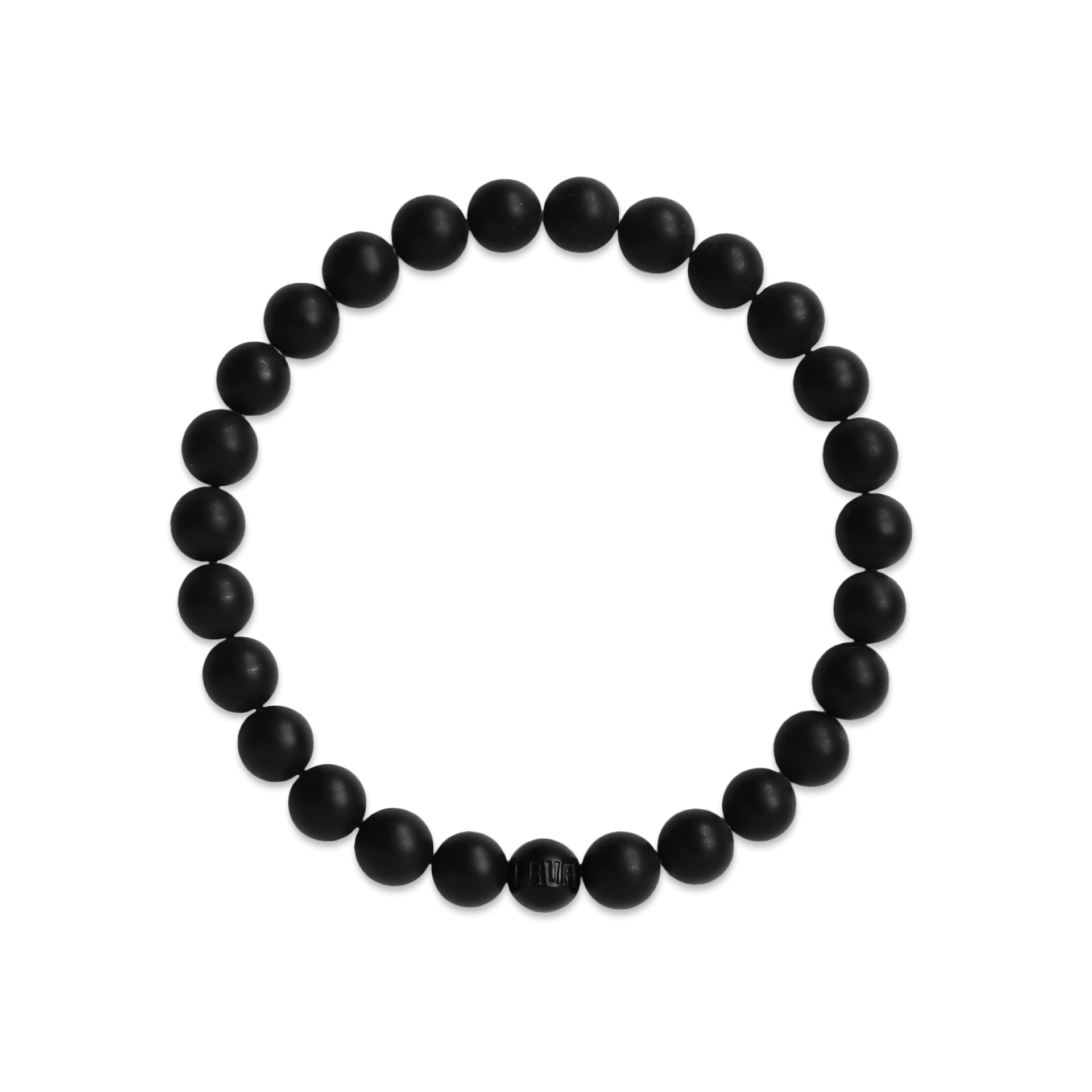 Black Matte Onyx Stretch Bracelet - BON-EL8MP