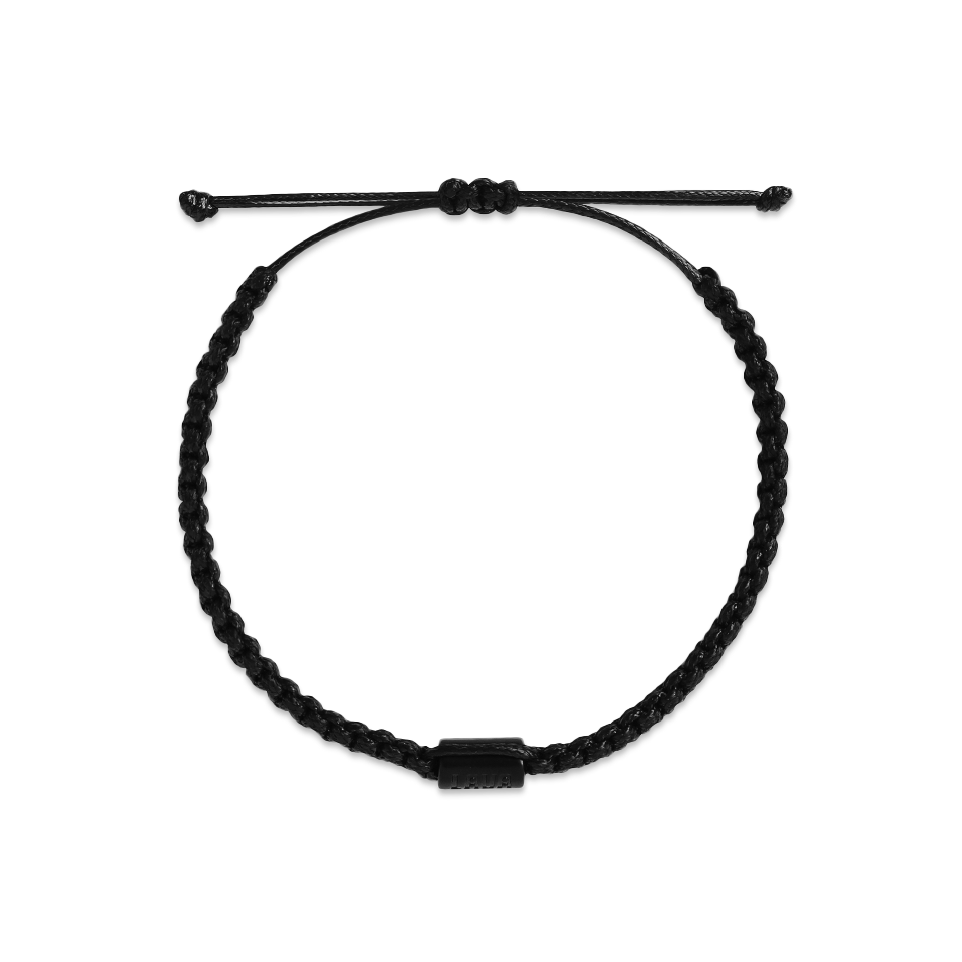 Black String Macrame Bracelet - STR-MD8