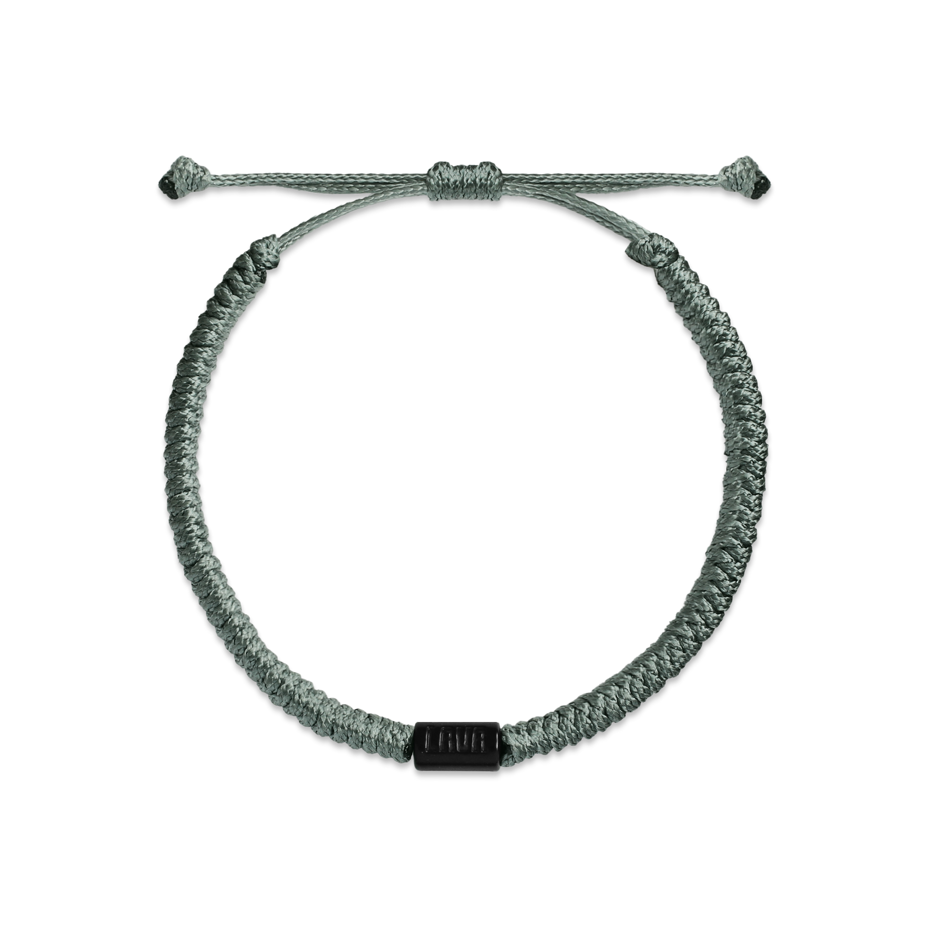 Gray Silver String Braid Bracelet - STR-SD8